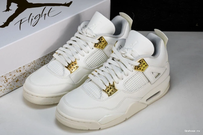 Metallic Jordan 4 Gold AQ9129-170 Retro 0404